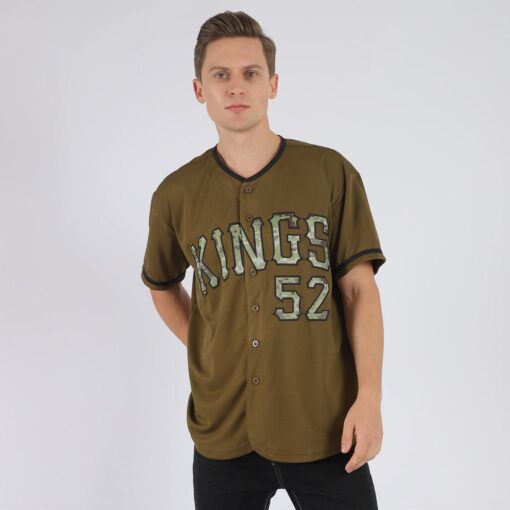 Custom Olive Camo-Black Authentic Salute To Service Baseball Jersey Suit for daily life, Fabric: 95% polyester and 5% spandex, Regular fit, Stitch Color: automatically matched based on patterns